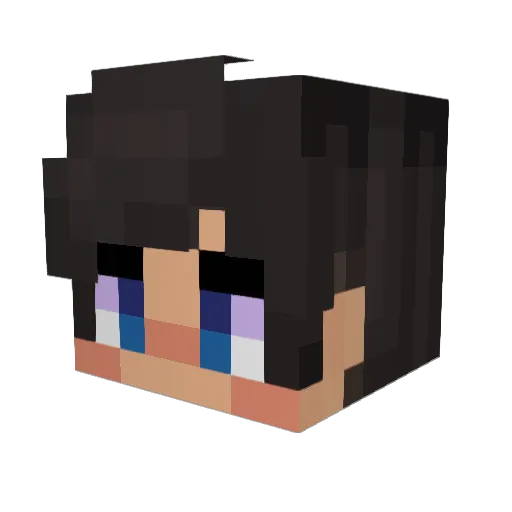 AdrianOK Minecraft avatar head, 3D render