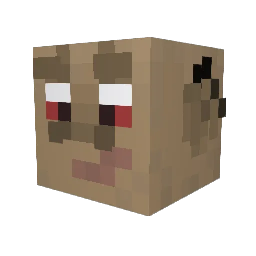 AdrianPuchacki Minecraft avatar head, 3D render
