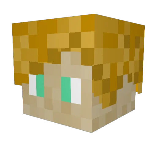 AdrianTheNerd Minecraft avatar head, 3D render