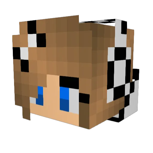 AdrianaGamesPVP Minecraft avatar head, 3D render