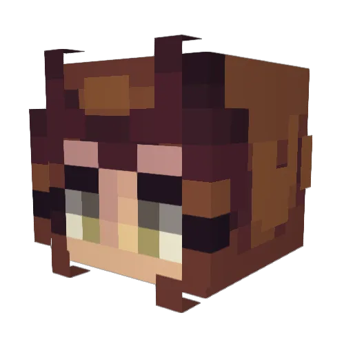 Adrianbajd Minecraft avatar head, 3D render