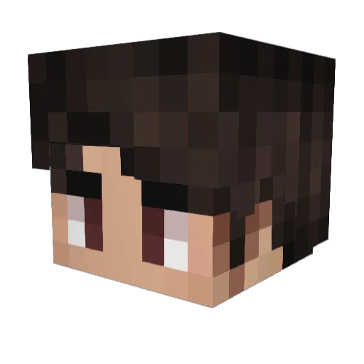 Adrianblabla Minecraft avatar head, 3D render