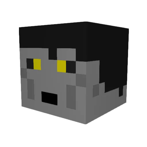Adrianblader Minecraft avatar head, 3D render