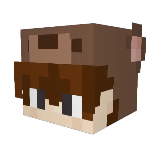 Adriankhg Minecraft avatar head, 3D render