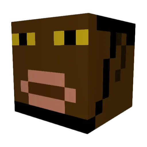 Adriankrause Minecraft avatar head, 3D render