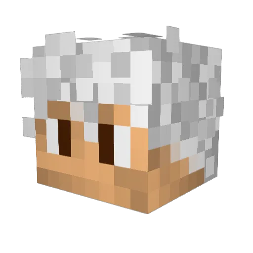 AdrianoKR2 Minecraft avatar head, 3D render