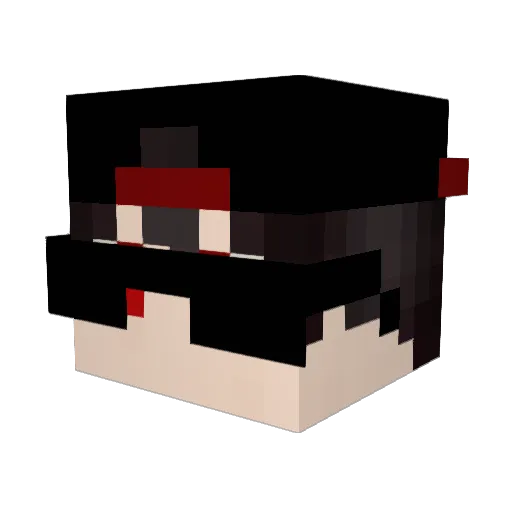 AdrianoTNT Minecraft avatar head, 3D render