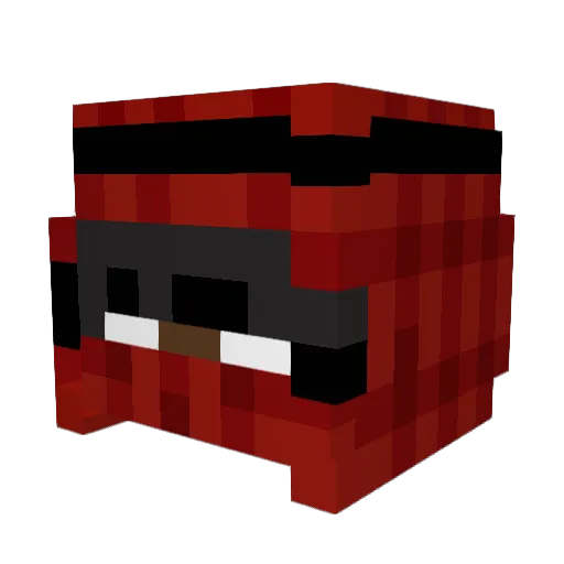Adriano_7 Minecraft avatar head, 3D render