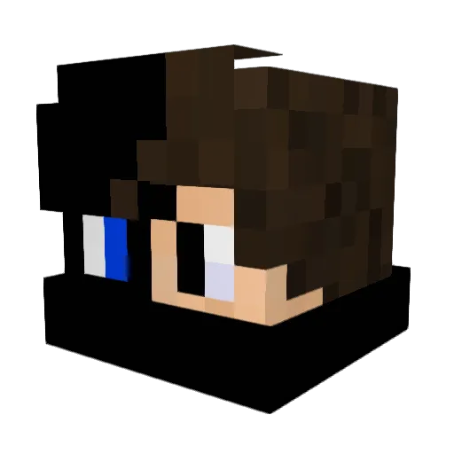 Adriel96 Minecraft avatar head, 3D render