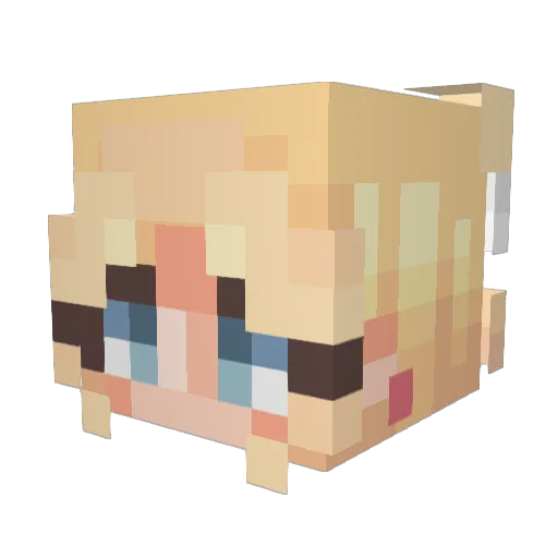 Adrienn__ Minecraft avatar head, 3D render