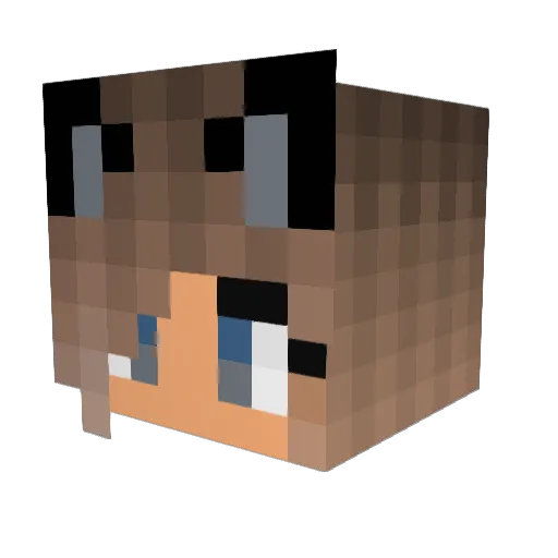 AdrienneAlexis Minecraft avatar head, 3D render