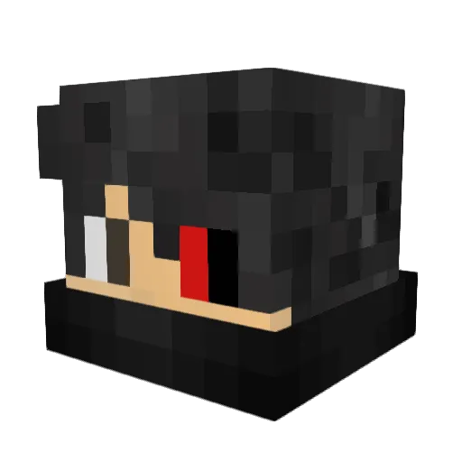 Adriii666 Minecraft avatar head, 3D render