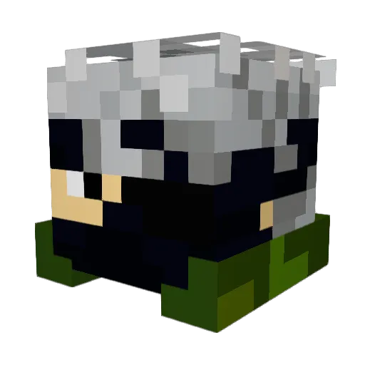 Adrio1 Minecraft avatar head, 3D render