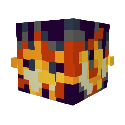 Adriwoki Minecraft avatar head, 3D render