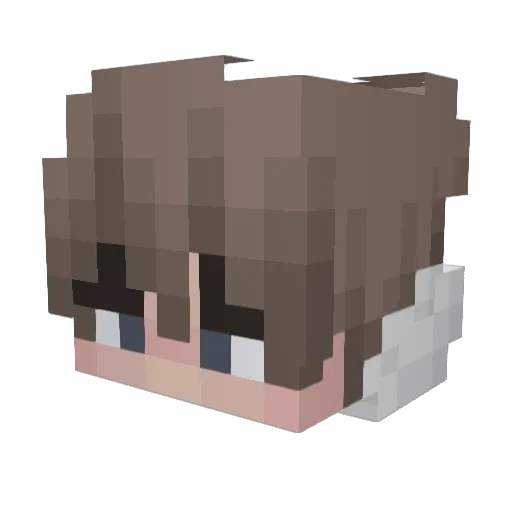 Adrixyy Minecraft avatar head, 3D render