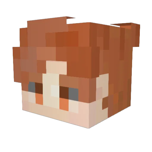Adrofe05 Minecraft avatar head, 3D render