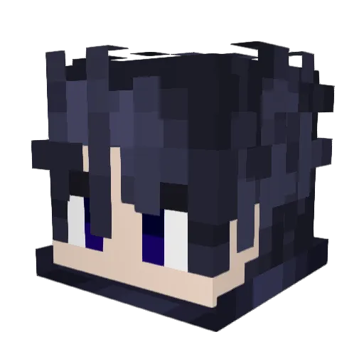 Adrooooool Minecraft avatar head, 3D render