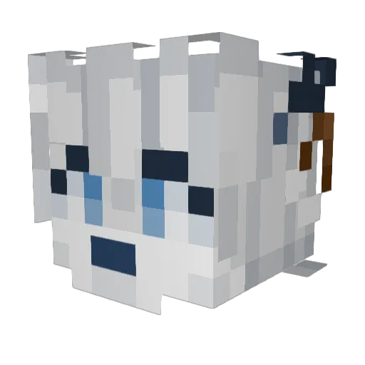 AdryDev Minecraft avatar head, 3D render