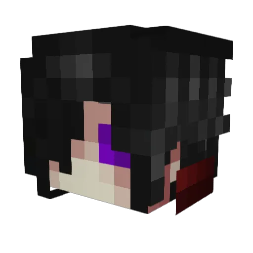 AdryPK Minecraft avatar head, 3D render