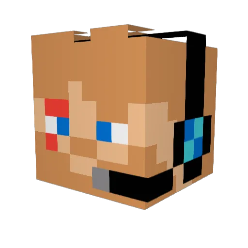 Adryandbr17 Minecraft avatar head, 3D render