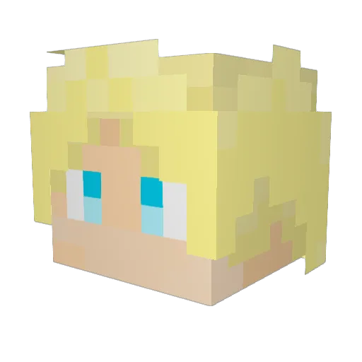 Ads_Lambda Minecraft avatar head, 3D render