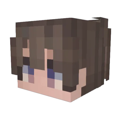 Adskard Minecraft avatar head, 3D render