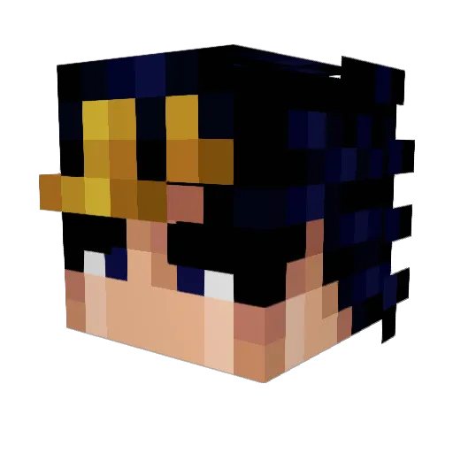 AdskiySosiska Minecraft avatar head, 3D render