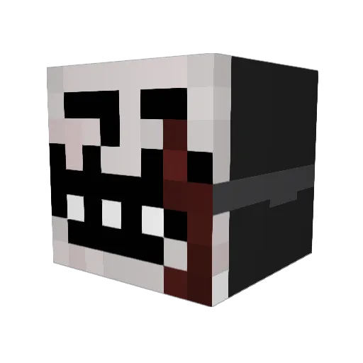 Adsuu Minecraft avatar head, 3D render