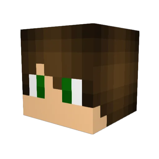 Adsy09 Minecraft avatar head, 3D render
