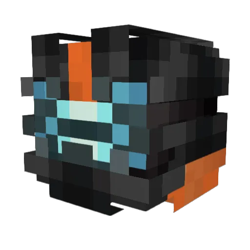 Aduas Minecraft avatar head, 3D render