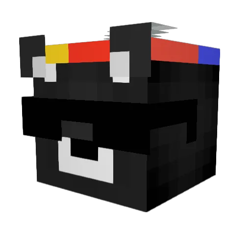 Aduen04 Minecraft avatar head, 3D render