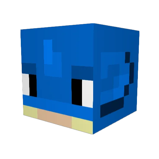 Adumb132 Minecraft avatar head, 3D render