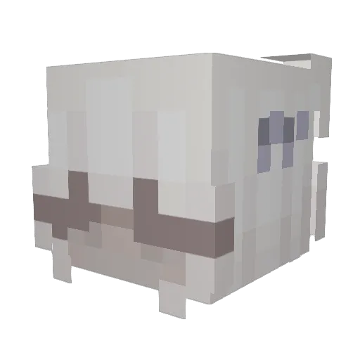 Adunia_ Minecraft avatar head, 3D render