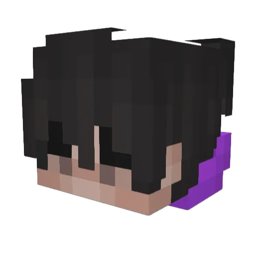 Adunty Minecraft avatar head, 3D render