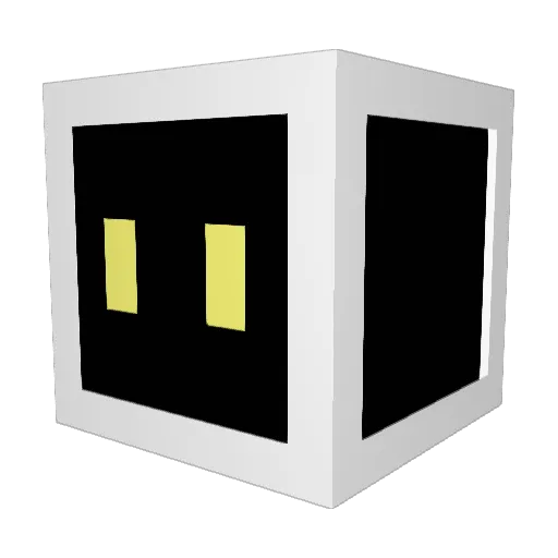 Adus25 Minecraft avatar head, 3D render