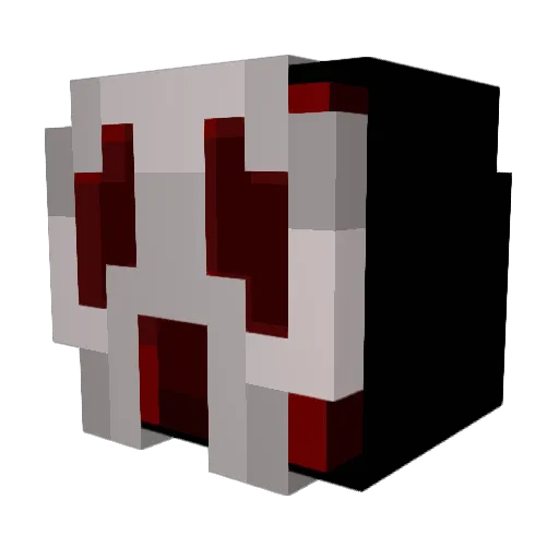 Aduss1337 Minecraft avatar head, 3D render