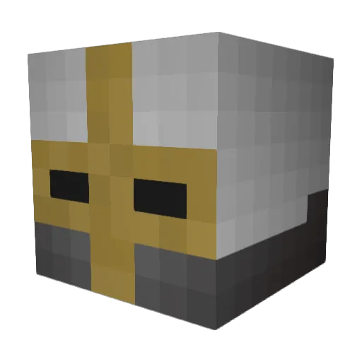 AdustAlloy Minecraft avatar head, 3D render