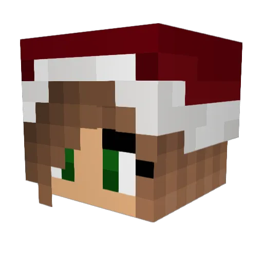 Adv4u Minecraft avatar head, 3D render
