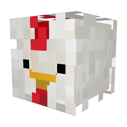 Advait11 Minecraft avatar head, 3D render
