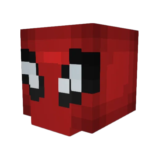 Advanccee Minecraft avatar head, 3D render
