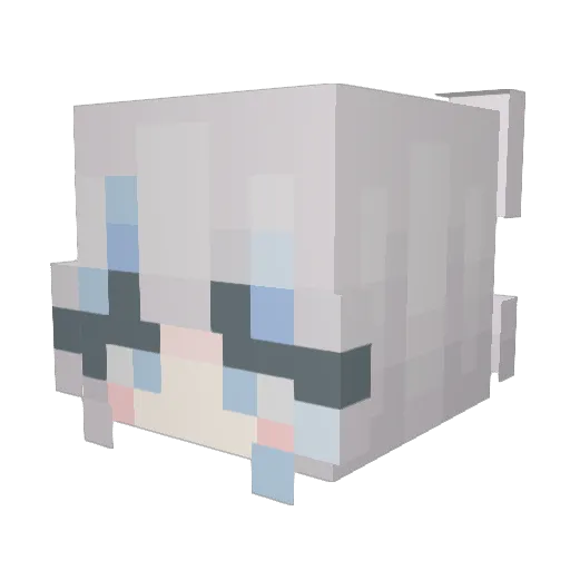 AdvancedClaw482 Minecraft avatar head, 3D render
