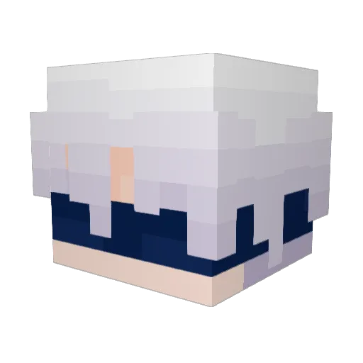 AdvancedDE Minecraft avatar head, 3D render