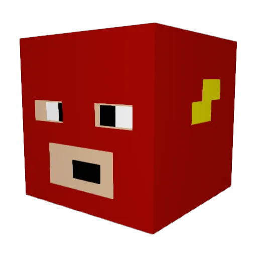 Advanced_Epic Minecraft avatar head, 3D render