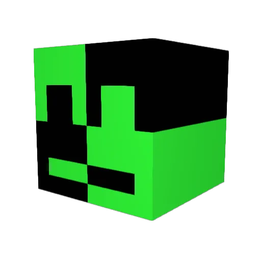 Advantiago Minecraft avatar head, 3D render