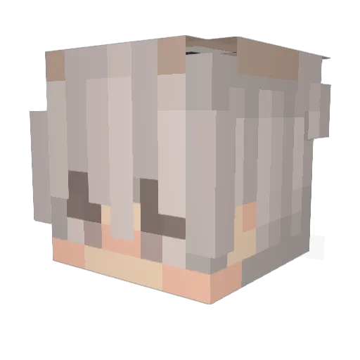 Adventeous Minecraft avatar head, 3D render