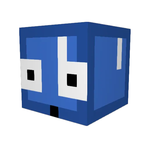 AdventureLP Minecraft avatar head, 3D render