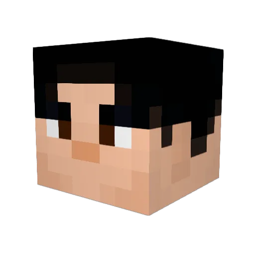 AdventureMC Minecraft avatar head, 3D render