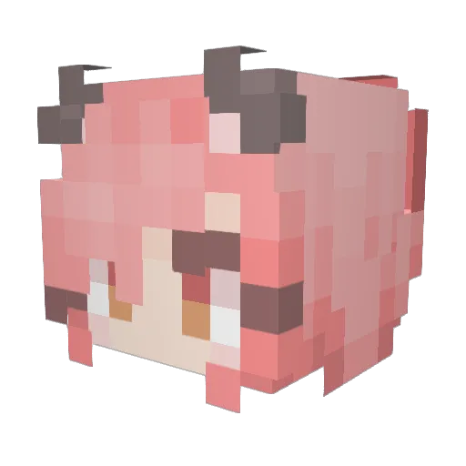 Adventure_PB Minecraft avatar head, 3D render