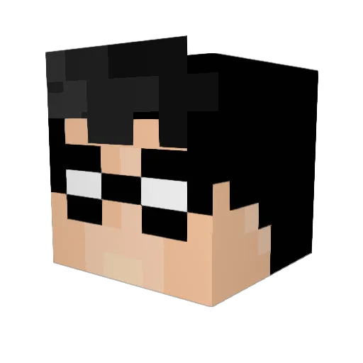 Adventurer84 Minecraft avatar head, 3D render