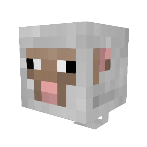 AdventurerCorn Minecraft avatar head, 3D render